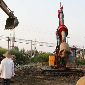 联达打桩机 电站建设 厂房建设 打桩机器 中联旋挖机 LD