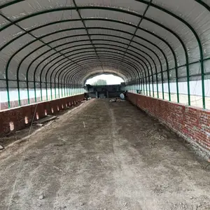 笼养肉鸭养殖大棚搭建 新式养羊棚建设 鸭舍大棚安装