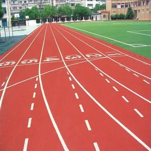透气型混合型全塑型塑胶跑道 塑胶跑道学校操场运动场跑道