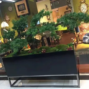 金筑达黑钛拉丝艺术不锈钢花盆