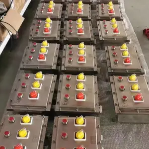 大同 定做立式防爆操作柱 220V/380V开关控制柜 可编程 防爆空箱