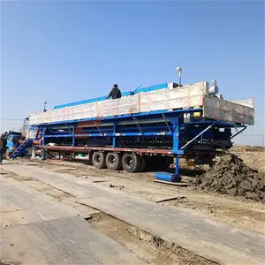 中浩过滤设备制造公司-车载式泥浆压滤机-河道清淤污泥压榨机
