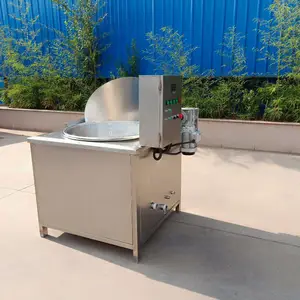 长方形油炸设备搅拌油炸锅食品油炸流水线