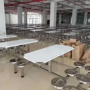 供应不锈钢快餐桌椅学校食堂餐桌椅学生餐桌椅