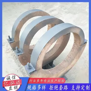 地埋式蒸汽管道支架蛭石固定支座导向支架隔热管托支持定制