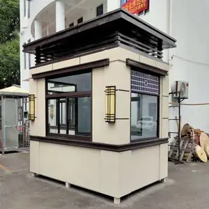 欧式岗亭钢结构苹果舱门岗玻璃岗亭服务区检查站休息室便民服务亭
