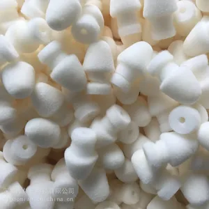 现货唇彩海绵头白色植绒唇彩头蘑菇造型海绵不掉毛化妆棉头批发