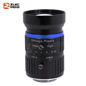 ZLKC中联科创100mm工业镜头HM10035MPC智能交通800万1
