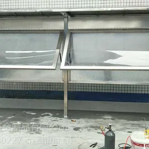学校小区单位户外不锈钢拉丝液压式开启宣传栏公告栏广告牌展示架