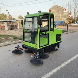新能源吸尘大型扫地车物业工厂垃圾清扫车环卫封闭驾驶式扫地车