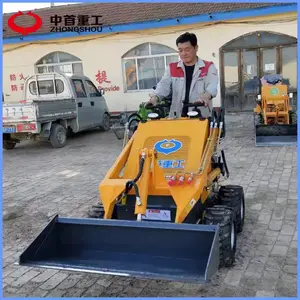 小型滑移装载机,滑移小铲车工作视频车身小,灵活可原地360度旋转