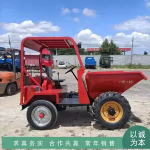 浙江温州前卸式柴油四轮蹦蹦车 供应建筑工程施工卸料翻斗车