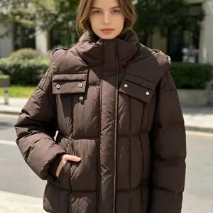 专柜女装尾货羽绒服 雪佳乐羽绒服大版时尚加厚保暖大码羽绒供应链