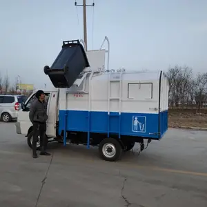 环卫装卸挂桶垃圾车小区厂区清洁新能源垃圾车工地用垃圾清运车