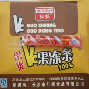 湖南果冻生产厂家红帆食品果冻条
