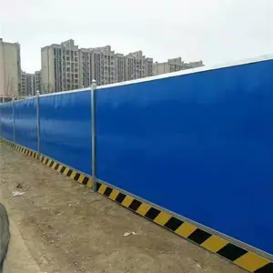 工地彩钢围挡 地铁施工围蔽 道路修建临时挡板