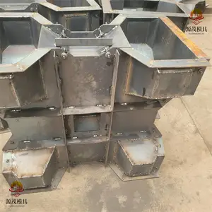 四脚空心防浪块钢模具 源茂堤岸堆砌四脚块模具 四脚中空块模具