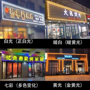 led点光源 招牌跑马灯七彩LED户外防水点光源 广告全彩灯绿明芯光电