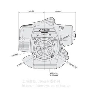 川崎TJ35E草坪除草机Kawasaki TJ35E打草机 园林绿化