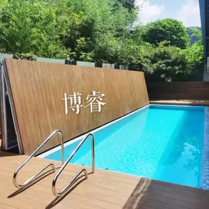 电动泳池盖 折叠电动泳池盖 厂家出售,可当活动地板使用