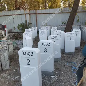 海西水泥公路里程碑表面光滑小百米桩地下管道水泥标志桩光纤标志桩电缆警示桩