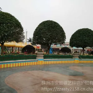 锌钢型材厂家 小区围墙 防护隔离围栏 欧艺阳台护栏 株洲锌钢护栏