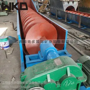 江西维克多螺旋洗砂机洗沙效果视频 螺旋洗沙机有哪些型号 整套沙场洗沙生产线