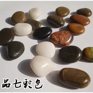 展星供应 杂色鹅卵石 建筑工程造景彩色河滩石 污水过滤处理滤料变压器石头