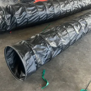 泳华 10米阻燃矿用风筒骨架式六百筒距一十五 负压排风不瘪弯