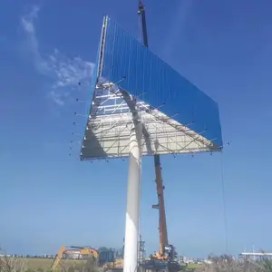 【千禧供应嘉兴立柱T牌 高速路双面高炮广告牌制作安装厂家】