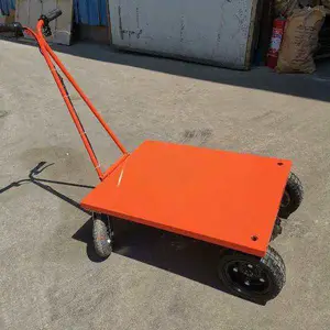 建筑工具小平板车手推式平板运输拉砖车