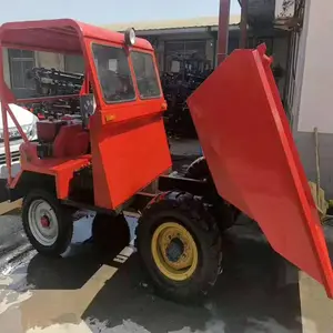 定制前卸式柴油四轮翻斗车 倒四轮翻斗车18马力液压两/四驱翻斗车