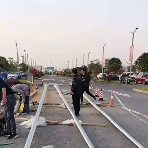 企业升旗杆304不锈钢材料制作 学校锥形升降旗帜杆一条也发货