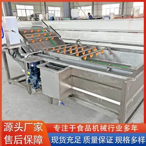 大型高压喷淋净菜流水线设备 西红柿气泡清洗机 酸菜脱盐果蔬清洗机