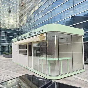 苹果舱移动商铺 邮点甜售货亭 机器人补给站 一站式落地户外商业空间