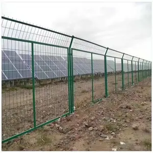 光伏电站防护网 双边丝隔离护栏 公路 河道 鱼塘围栏网 安装方便