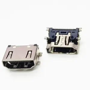 HDMI ����ȫ��ʽĸ�� 19PIN A�� 90�� �Ľ����� ����SMT ����
