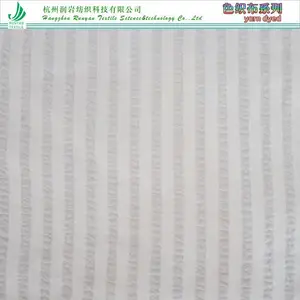 40*40天丝皱条色织布120gsm莱赛尔色织竖条皱面料