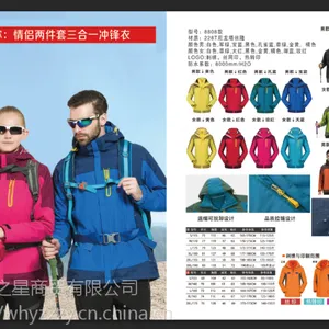 武汉冲锋衣订制,户外冲锋衣定做,冲锋衣批发厂家,