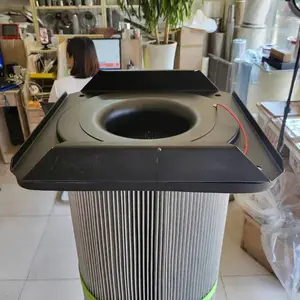 方盖防静电除尘滤筒煤场矿场除尘滤筒可做防静电阻燃覆膜可定制