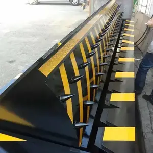 学校全自动液压翻版路障机 车辆拦截路障 阻车器 轻松自动控制