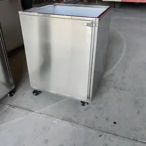 3方不锈钢垃圾箱 勾臂车配套垃圾周转箱 城市生活垃圾收集箱
