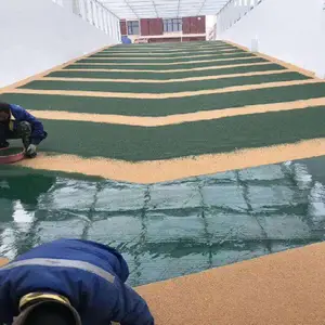 地下停车场防滑路面_停车场彩色防滑路面_鑫威