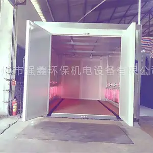 强鑫牌高温面包炉烤漆房塑粉固化房静电喷塑,电加热高温烤漆房喷烤房全国包安装