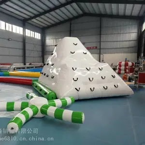 户外水上乐园配套浮具大型充气冰山水上小鸭划水船