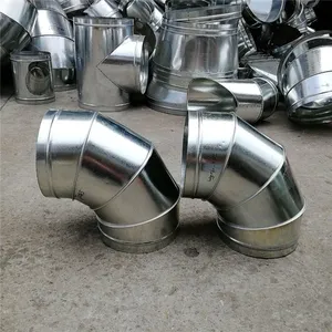 风管厂家通风管道镀锌风管白铁皮风管共板排风管不锈钢排烟管方形螺旋风管