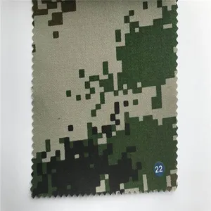 景弘印染|涤棉 C60/T40 16*12 涤棉印花工作服面料 迷彩印花面料