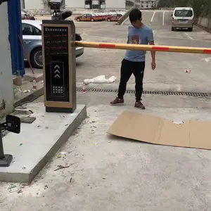 鹿晟 邹城社区挡车杆广告栅栏直杆道闸滨州车牌识别厂家安装维修