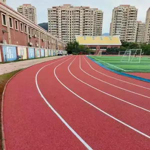 莆田塑胶跑道施工_莆田学校足球场人造草坪铺设_篮球场硅PU地坪翻新工程_能冠工程施工