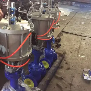 不锈钢材质单作用闸阀_欧斯卡气动闸阀_高温闸阀市场价